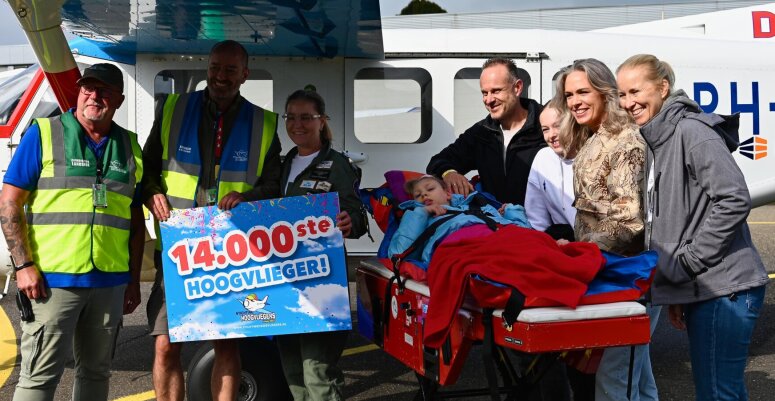 Isabella vloog als 14.000ste Hoogvlieger vanaf Lelystad Airport