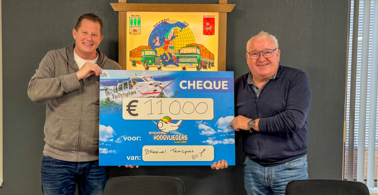 Breewel Transport 80 jaar en haalt 11.000 euro op