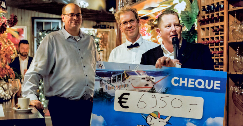 Benefietdiner Waddinxveen haalt 6950 euro op voor Stichting Hoogvliegers